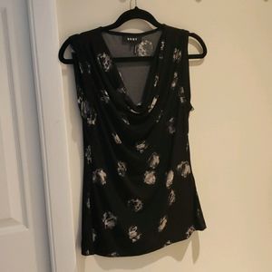 DKNY cowl neck sleeveless top